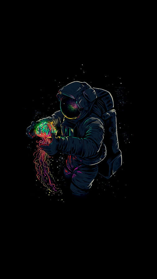 Cool Astronaut Super Amoled Display Wallpaper