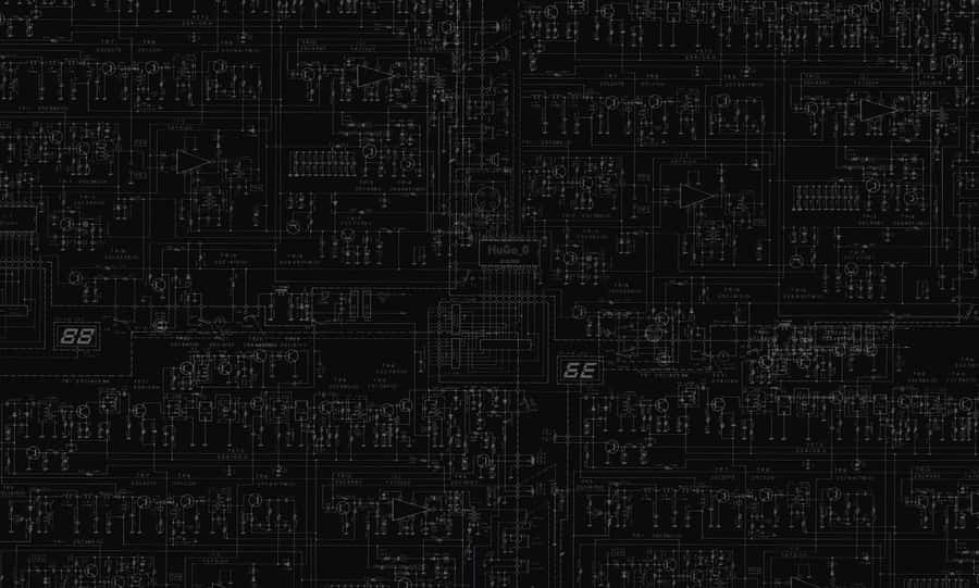 Cool, Dark Desktop Theme For Your Home Office Wallpaper