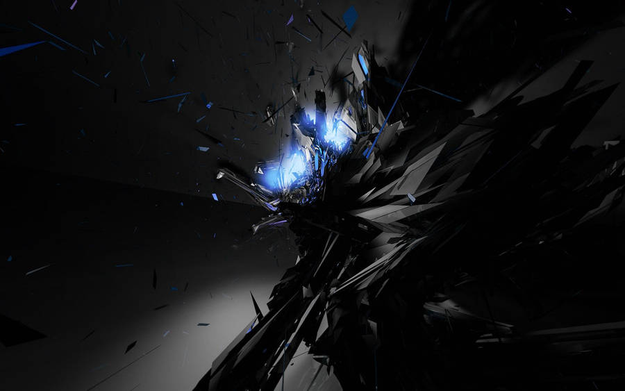 Cool Dark Shattered Glass Wallpaper