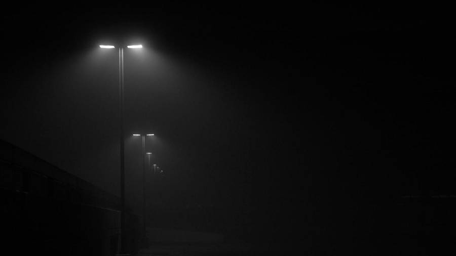 Cool Dark Street Lights Wallpaper