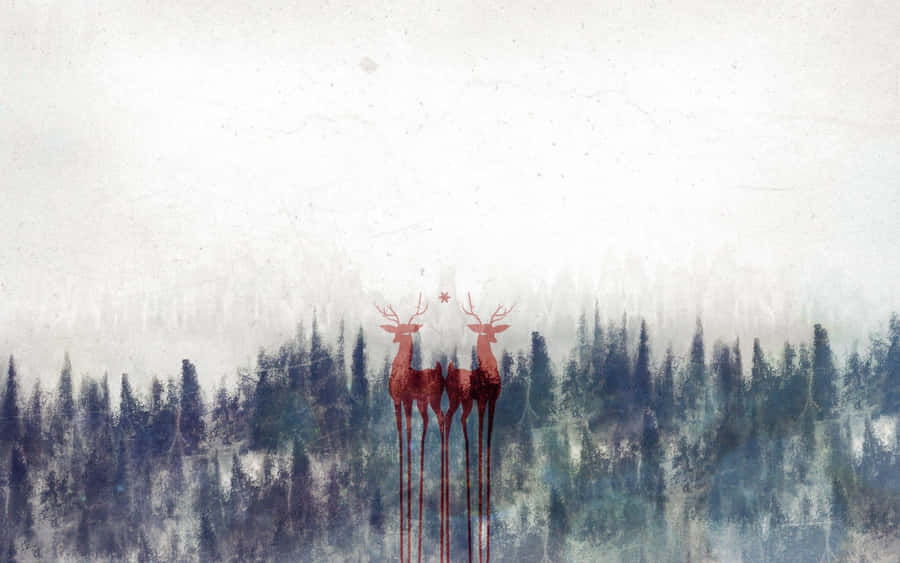 Cool Deer Iphone Theme Wallpaper