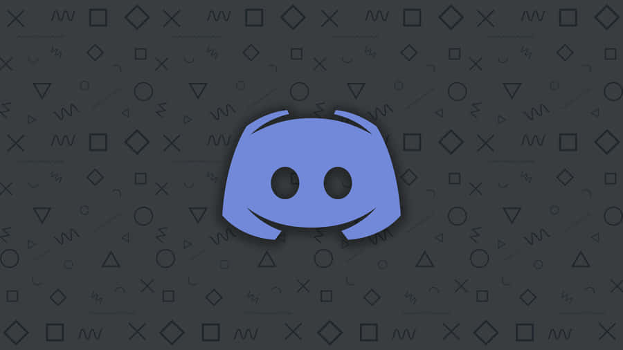 Cool Discord Blue Logo Icon Wallpaper