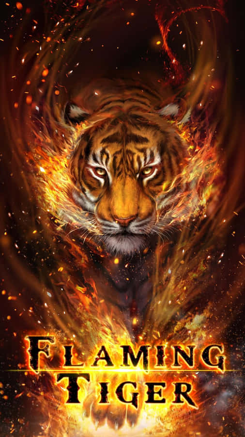 Cool Fire Tiger Wallpaper