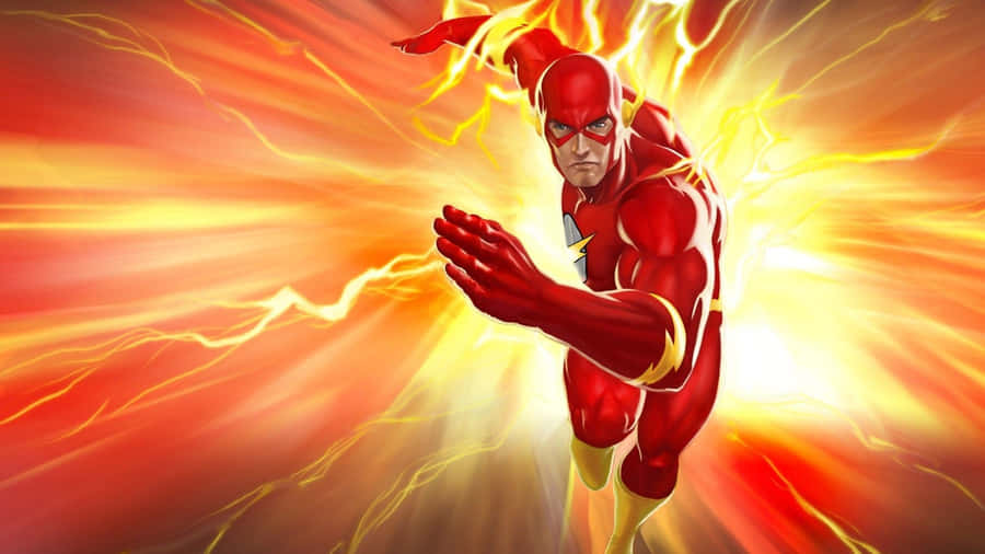 Cool Flash Comic Version Explosive Wallpaper
