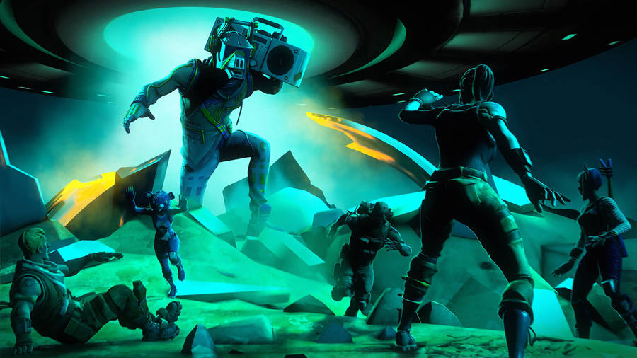 Cool Fortnite Dj Yonder Landing Wallpaper