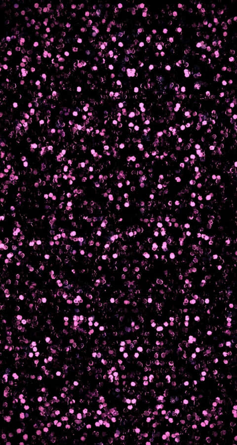 Cool Glitters In Black And Pink Iphone Wallpaper