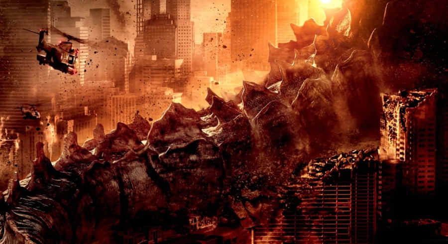 Cool Godzilla Fight Wallpaper