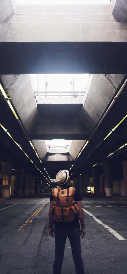 Cool Guy In Grand Lower Los Angeles Wallpaper