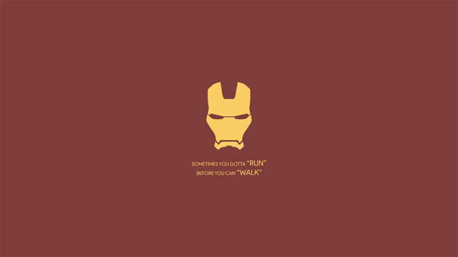 Cool Iron Man Quote Minimalist Wallpaper
