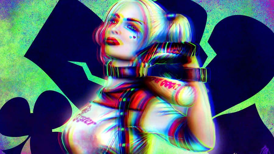 Cool Joker Harley Quinn Art Wallpaper