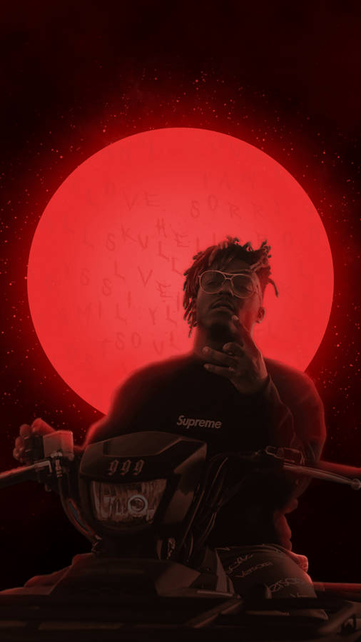 Cool Juice Wrld Atv Ride Moon Wallpaper