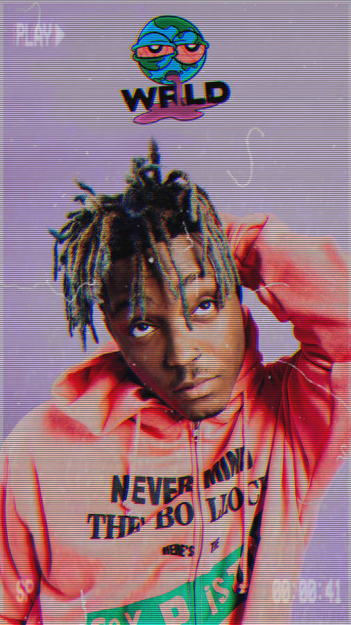 Cool Juice Wrld Glitch Wallpaper