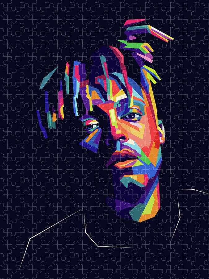 Cool Juice Wrld Puzzle Colorful Art Wallpaper