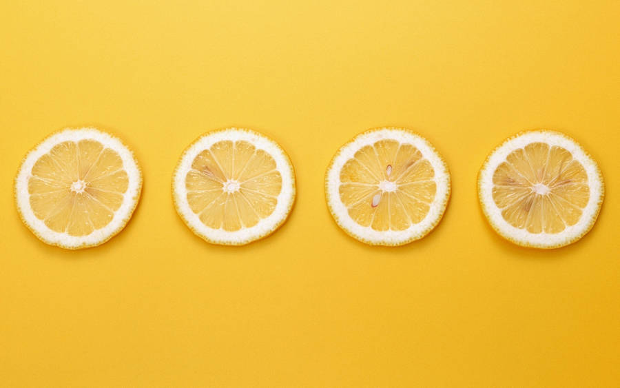 Cool Lemon Slice Wallpaper
