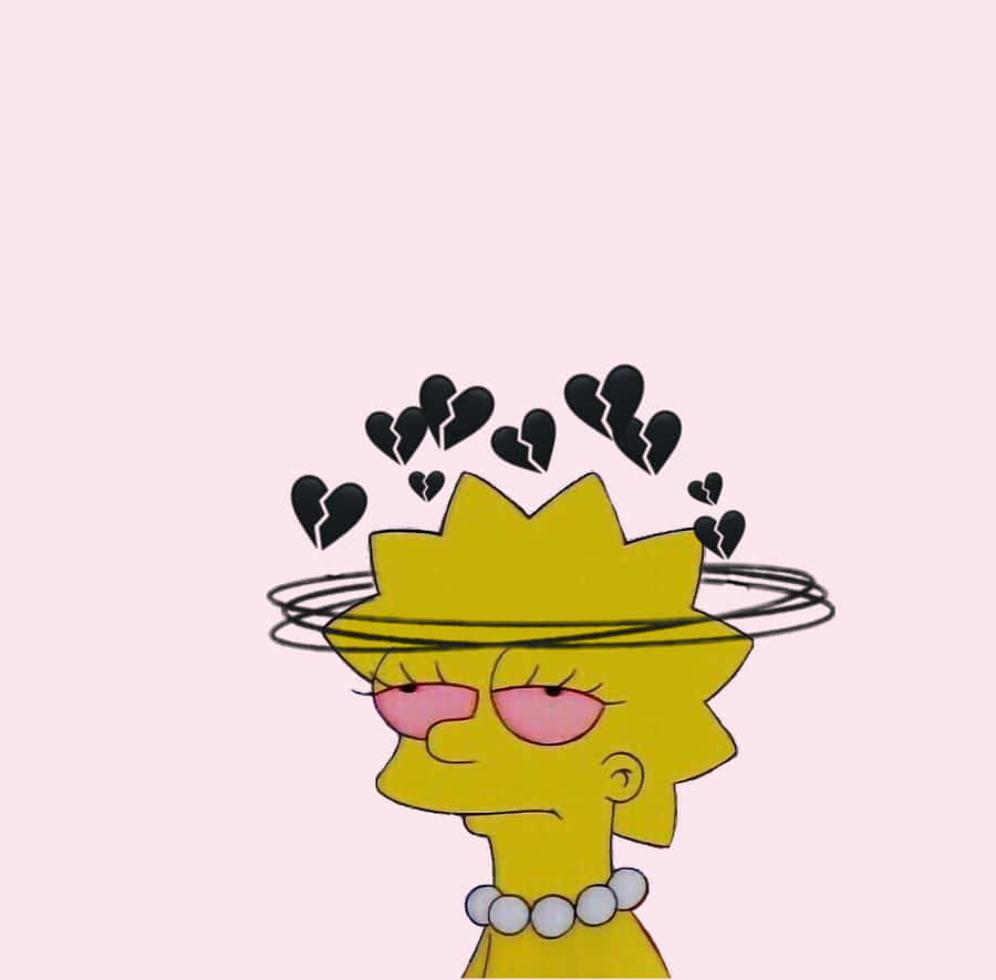 Cool Lisa Simpson Heartbroken Wallpaper