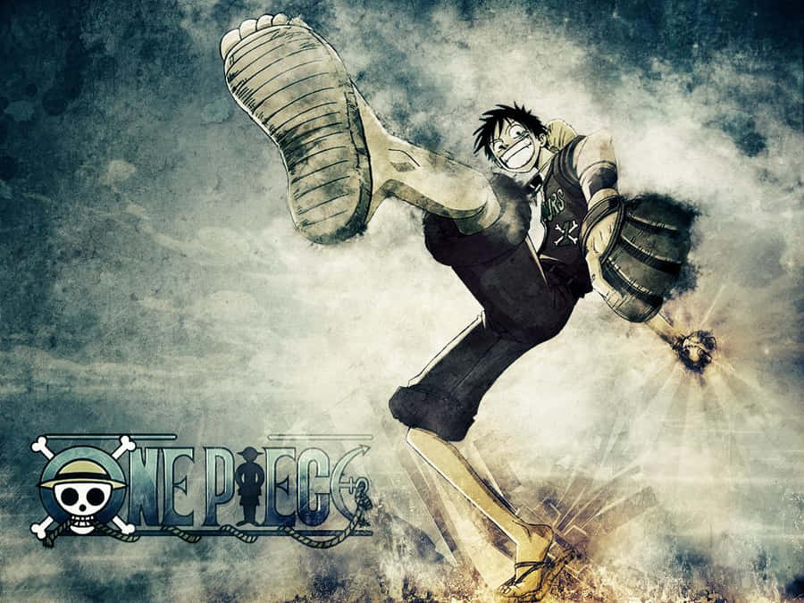 Cool Luffy Kick Wallpaper