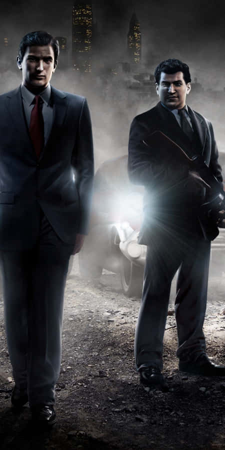 Cool Mafia 2 Gangsters With Guns Wallpaper