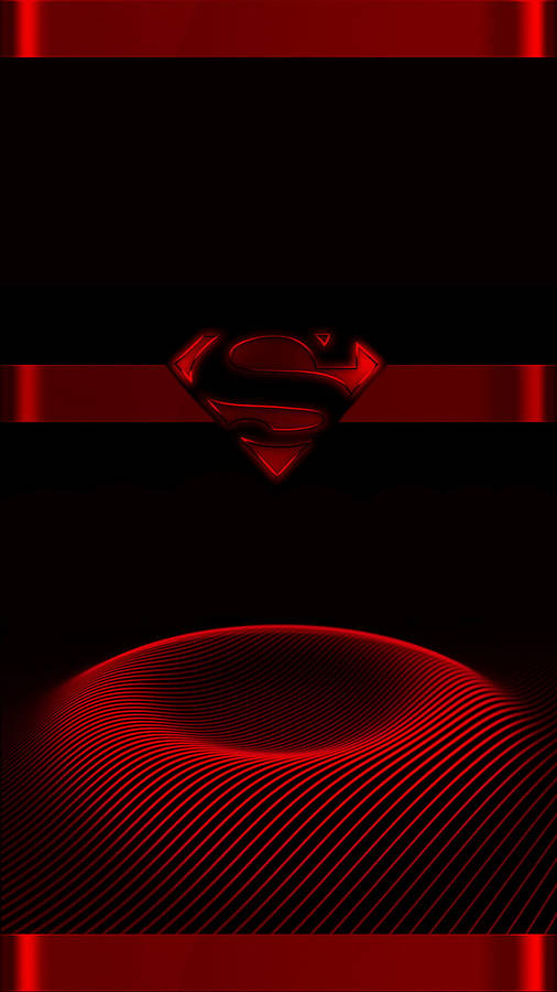Cool Red Black Superman Symbol Iphone Wallpaper