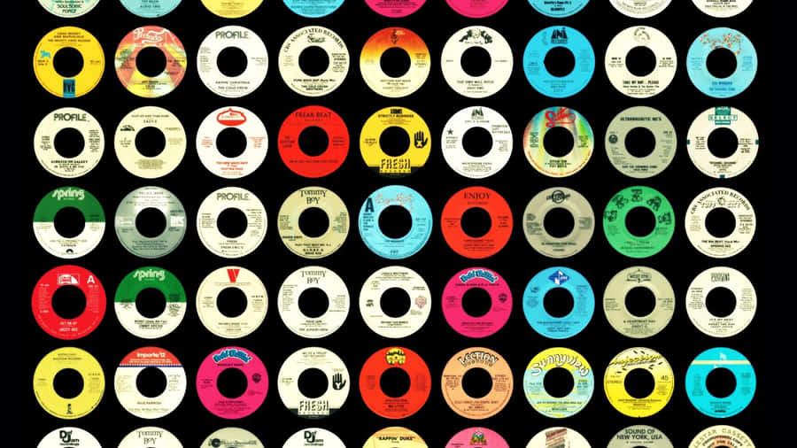 Cool Retro Disks Wallpaper