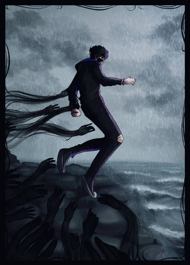 Corpse Husband Dark Art Wallpaper