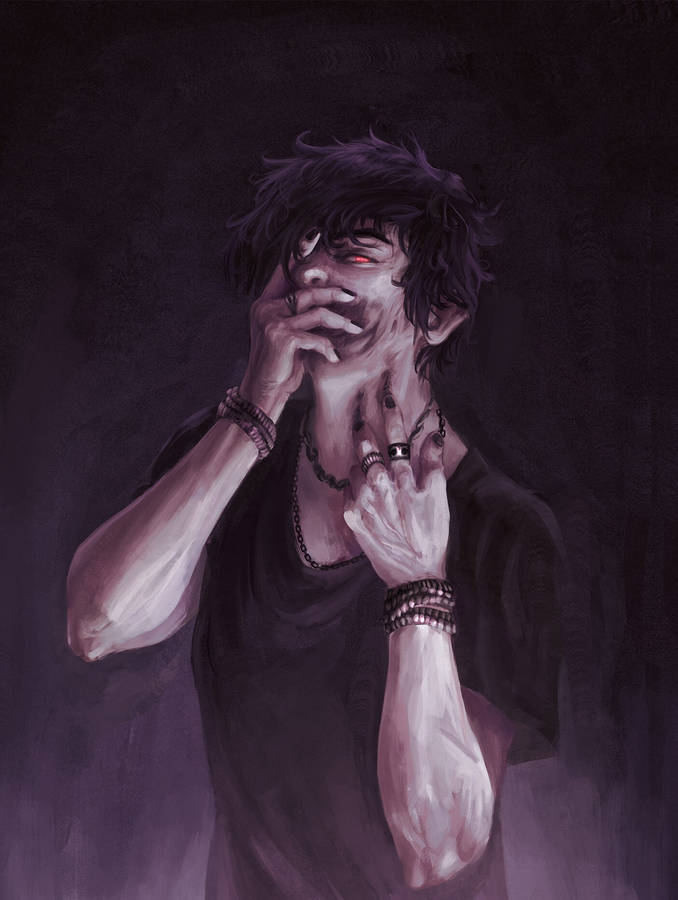 Corpse Husband Emo Art Wallpaper