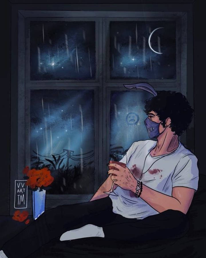 Corpse Husband White Tee Art Wallpaper