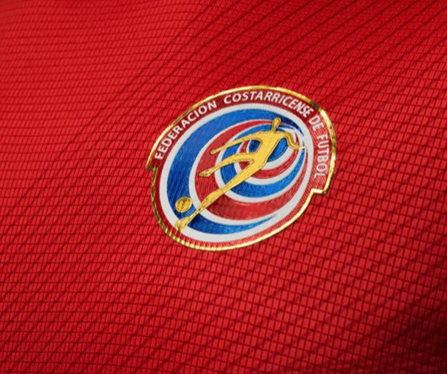 Costa Rica National Football Team Logo Patch Wallpaper