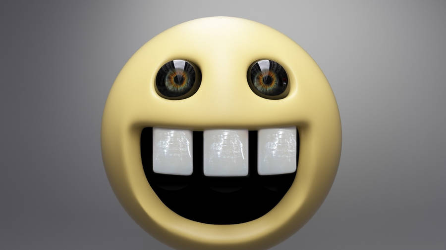 Crazy Creepy Smiley Face Wallpaper
