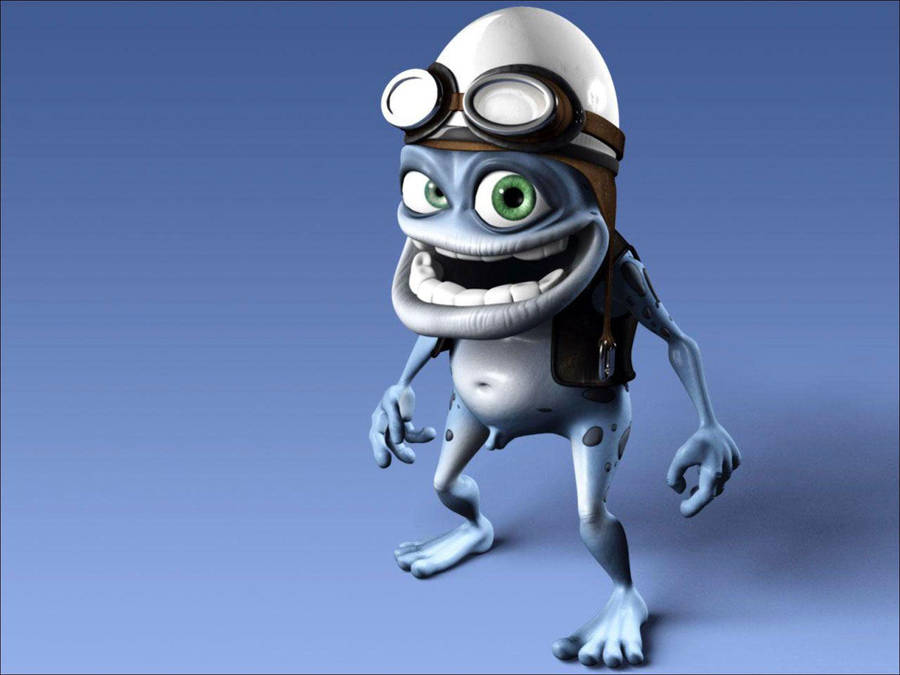 Crazy Frog Blue Wallpaper