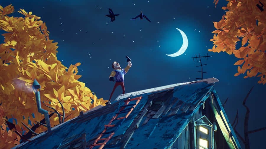 Crazy Hello Neighbor Wallpaper