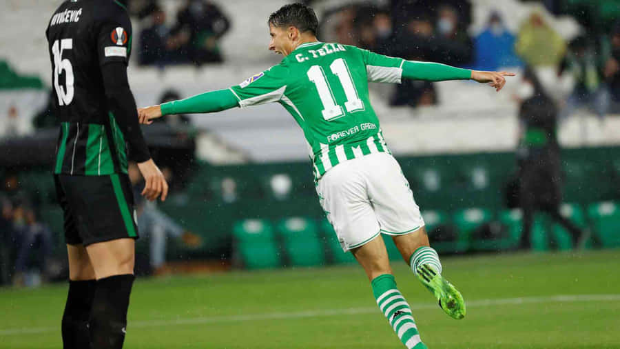 Cristian Tello Of Real Betis Balompie Wallpaper