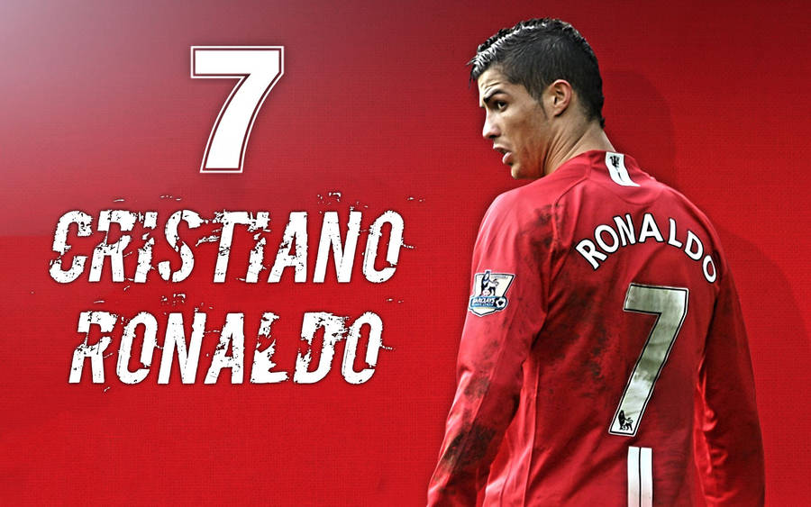 Cristiano Ronaldo Manchester United Number 7 Wallpaper
