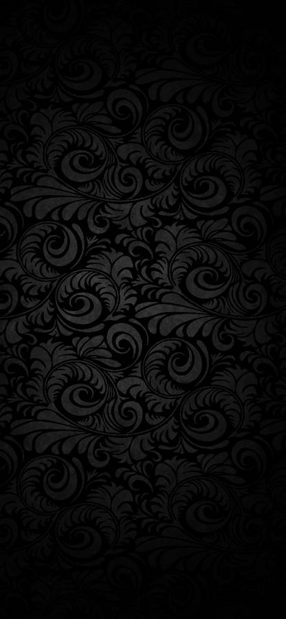 Curled Ferns Black Apple Iphone Wallpaper