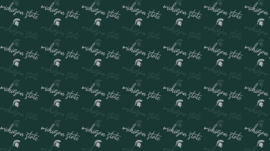 Cursive Michigan State University Wallpaper