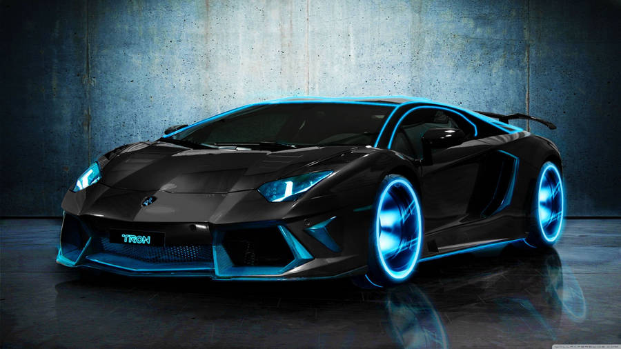 Custom-designed Lamborghini Aventador Supercar Wallpaper