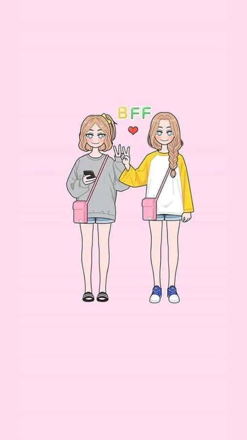 Customize Your Bff Iphones For Unique Bonding Experience Wallpaper