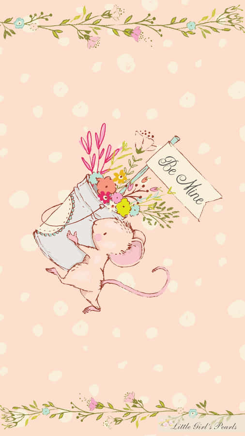 Customize Your Lock Screen With This Easily-downloadable Girly Image. Wallpaper