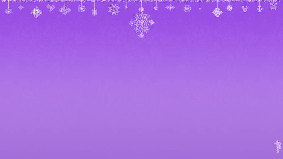 Cute Aesthetic Pc Purple Snowflakes Wallpaper