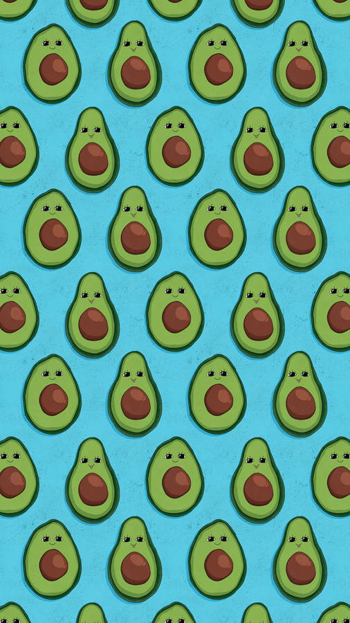 Cute Avocado Cute Eyes Wallpaper