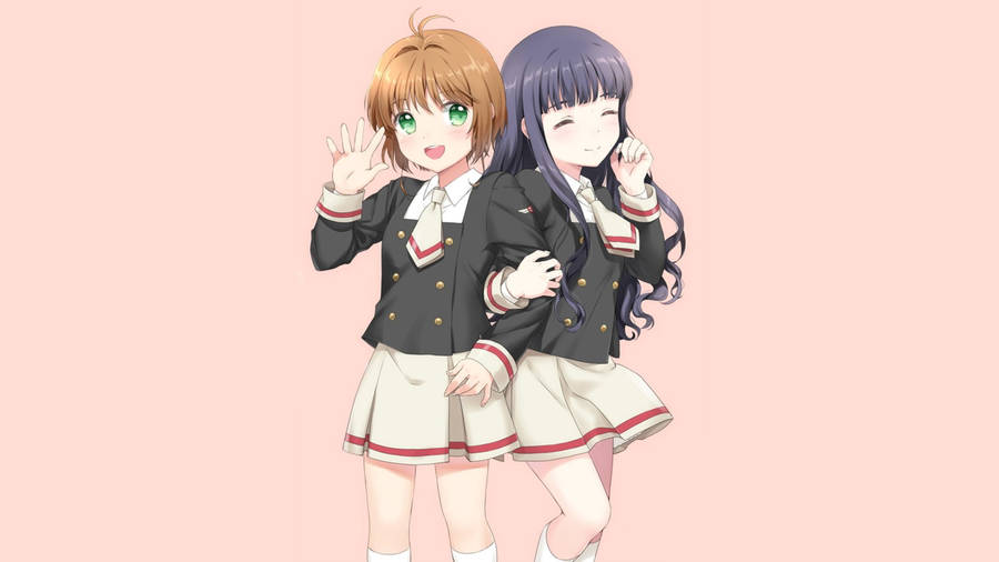 Cute Cardcaptor Sakura And Tomoyo Wallpaper