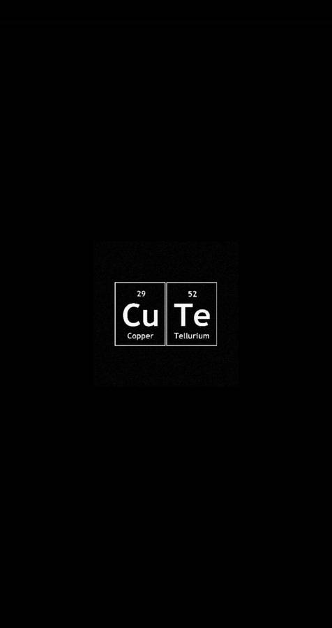 Cute Dark Girly Periodic Table Wallpaper
