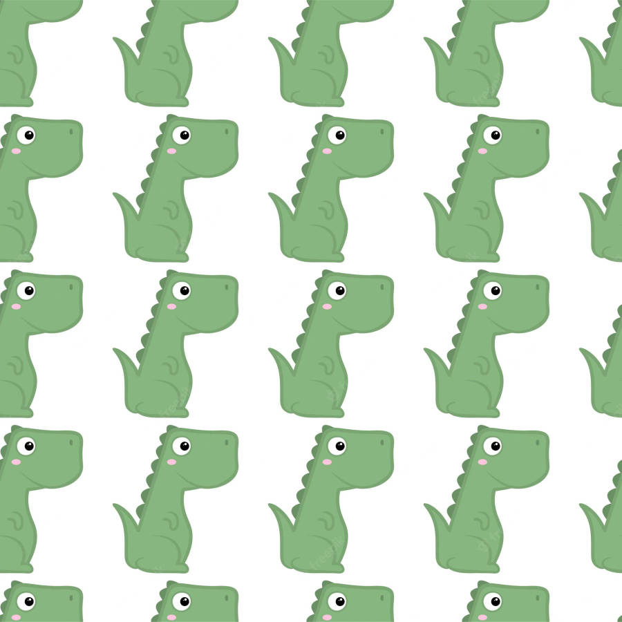 Cute Dinosaur Phone Pattern Wallpaper