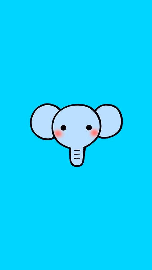 Cute Elephant Cartoon Animal Wallpaper