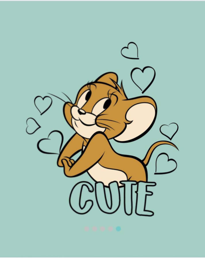 Cute Jerry Mouse Art Wallpaper