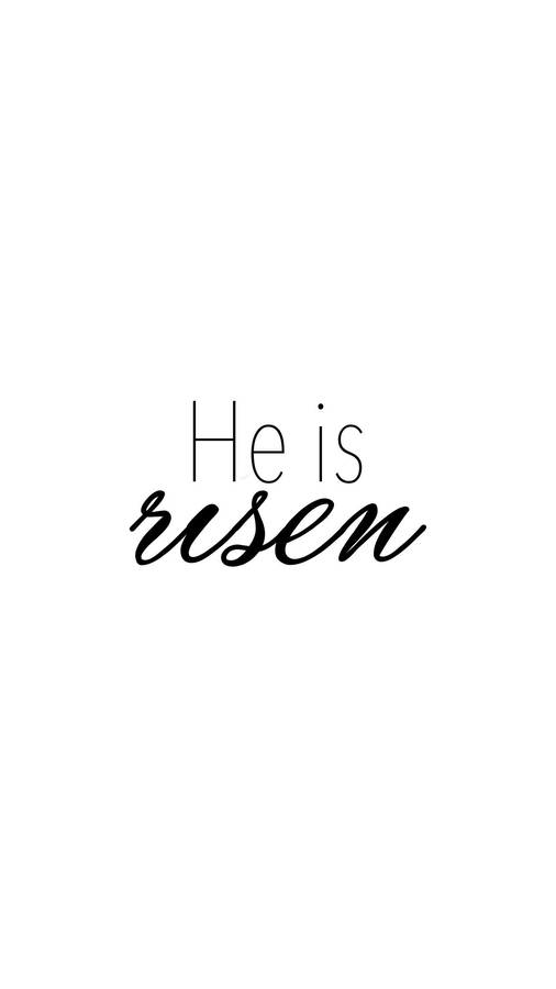 Cute Jesus He Is Risen Wallpaper