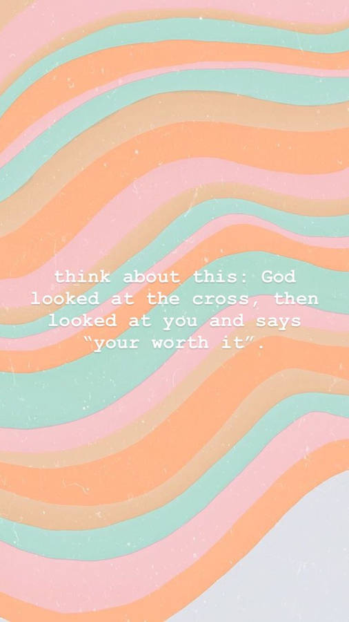 Cute Jesus Worth It Wallpaper