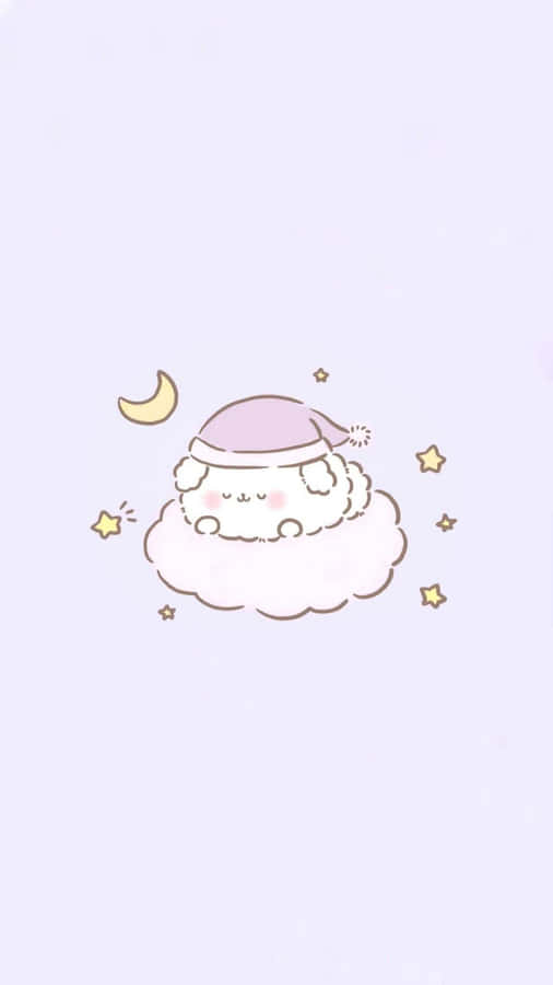 Cute Kawaii Cogimyun Sleeping Wallpaper