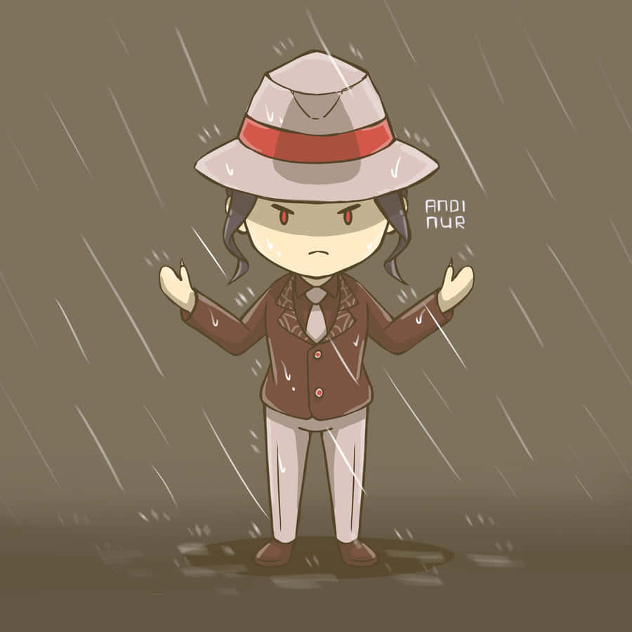 Cute Kibutsuji Muzan Chibi Fanart Wallpaper