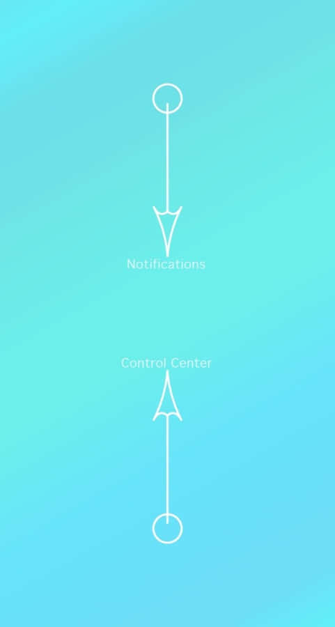 Cute Lock Screen White Arrows Wallpaper