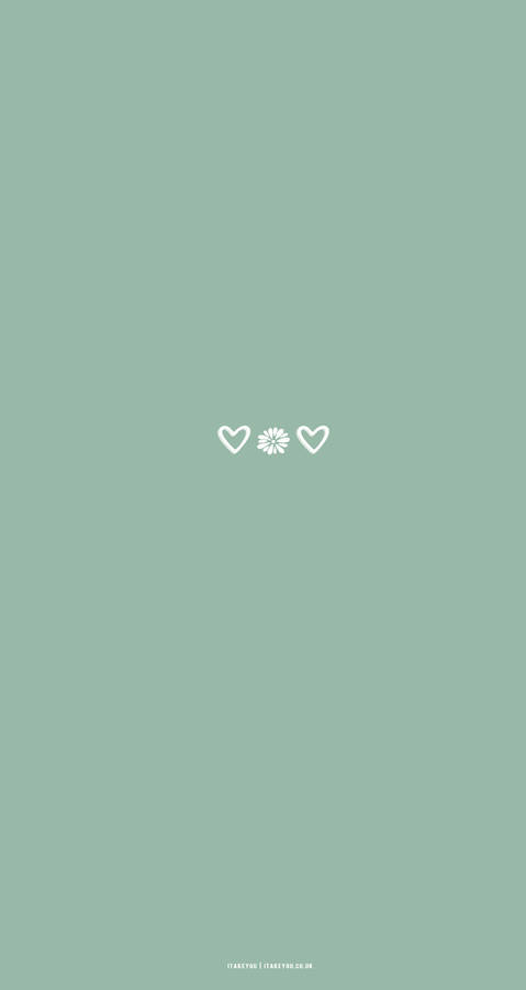 Cute Minimalist Heart Wallpaper